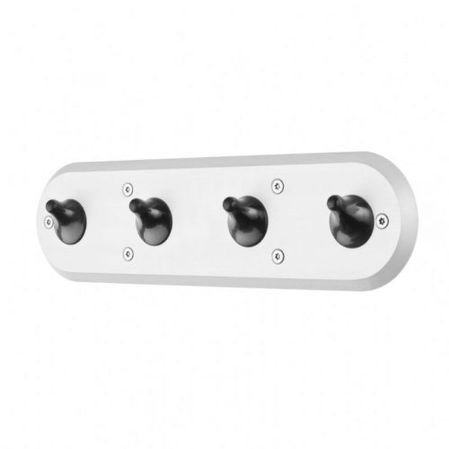 Anti-Ligature Quad Coat Hook Rack