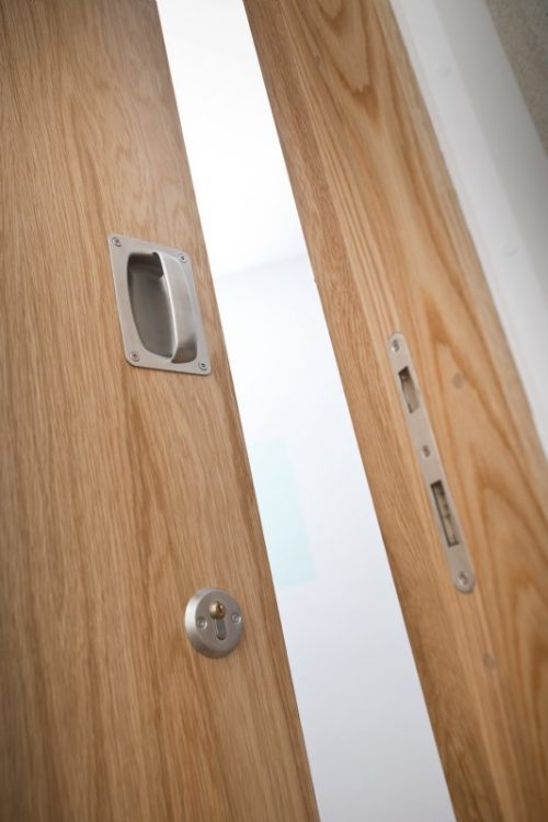 Anti-Ligature Pull Handle Bolt Fixed pair Recessed Face Fix - Image 2